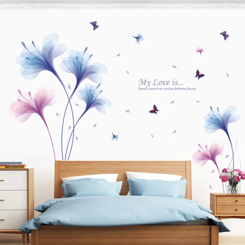 

[dream orchid] the third generation of removable wall stickers PVC transparent film