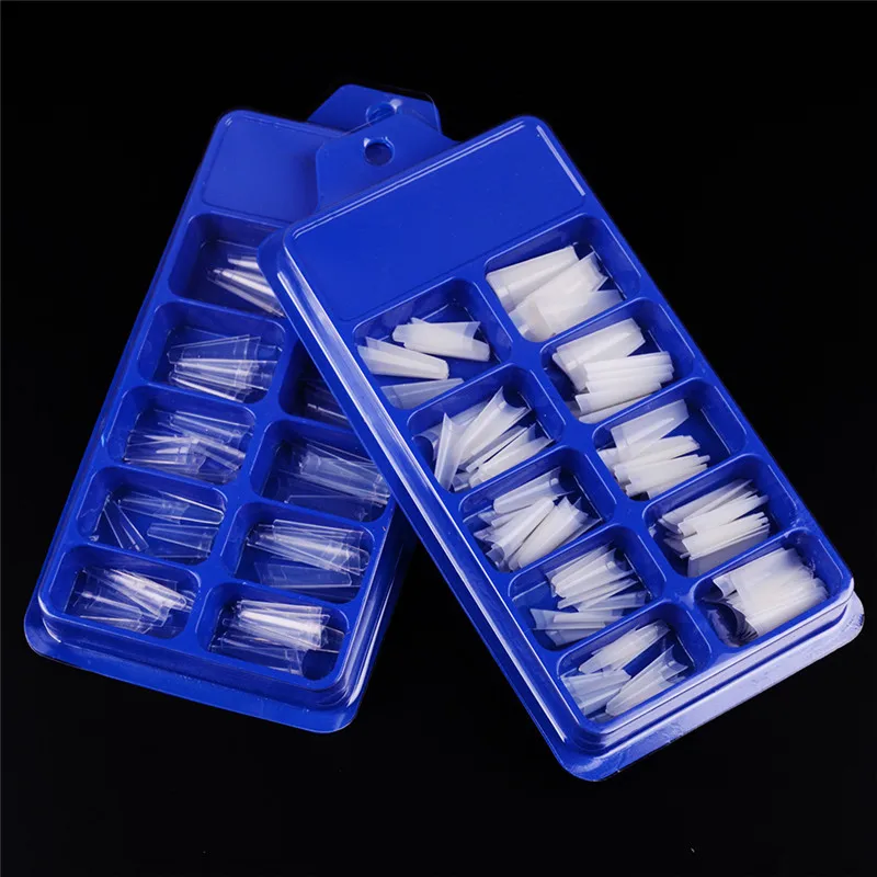

No-Crease Clear Long Ballerina Nails Clear Full Cover Nails False Nail For DIY Nail Art SANA889
