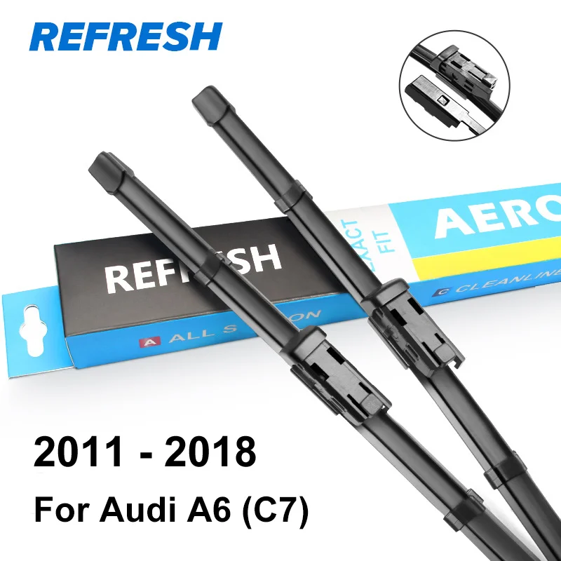 2011 - 2018 ( C7 ) Обновляемые стеклоочистители для Audi A6 C5/C6/C7 подходящий крючок/слайдер/коготь/кнопочные ручки модель года от 1997 до - Цвет: 2011 - 2018 ( C7 )