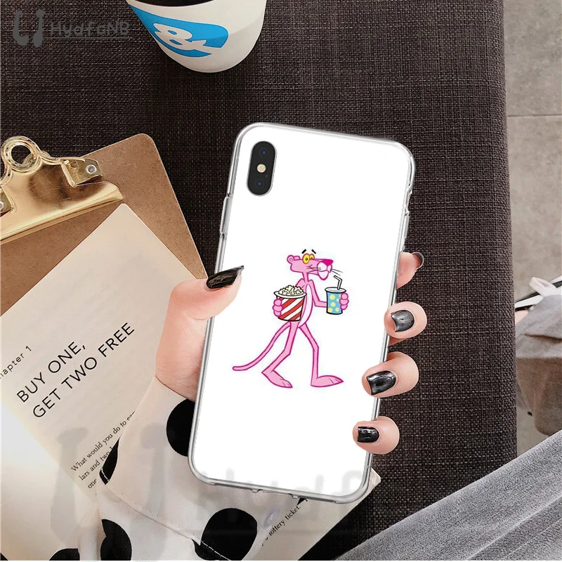 LJHYDFCNB мультфильм Розовая пантера ТПУ Мягкий силиконовый чехол для телефона iPhone 11