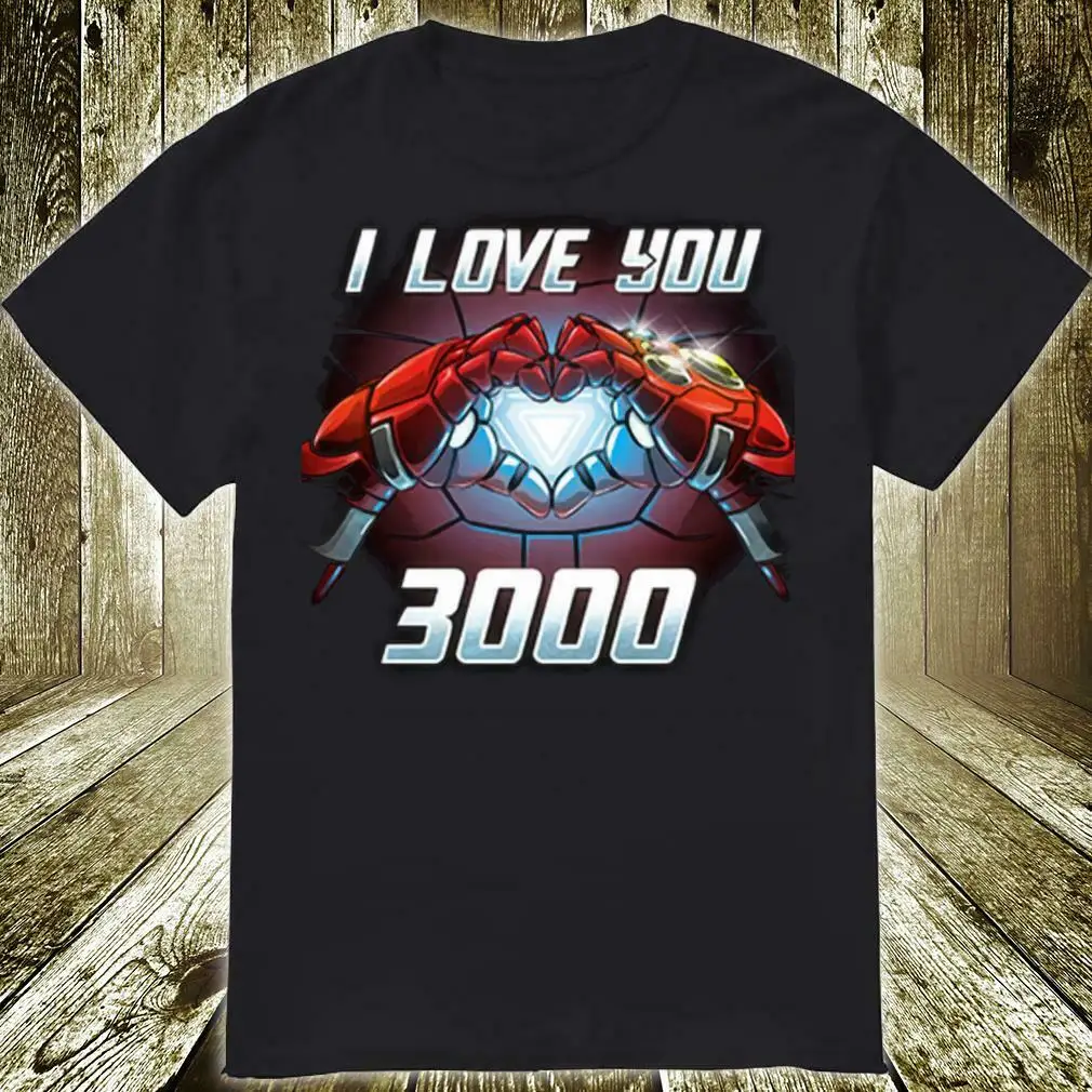 Супергероя I love You 3000 раз для мужчин футболка Костюмы Размеры S - 3XL унисекс и женщин