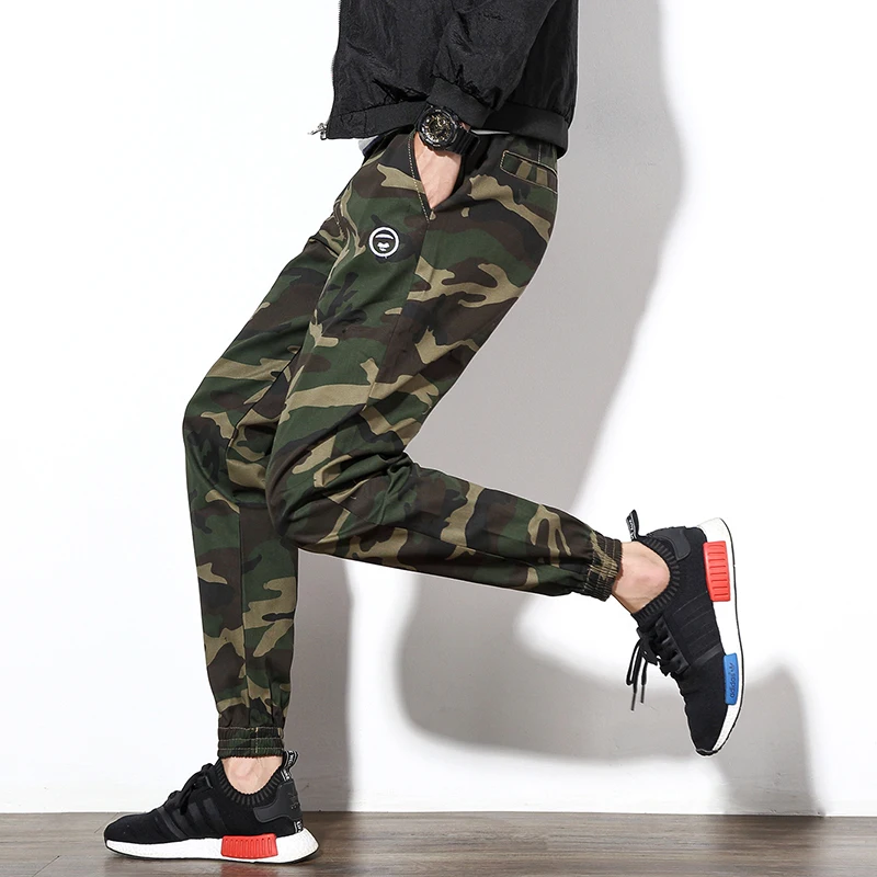 Брюки-карго мужские в стиле хип-хоп брюки милитари камуфляжные повседневные