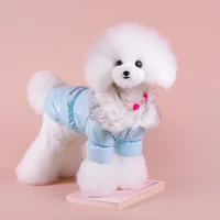 new winter pet puppy hoodie warm clothes outerwear pu leather dog cat coat jacket with zipper pocket design 6 sizes 3 colors