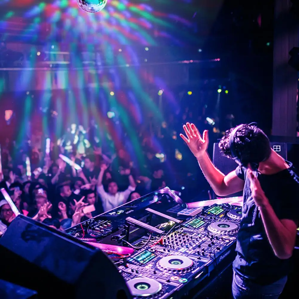 Цветной DJ диско-шар Lumiere светильник 3 Вт лазерный проектор со звуковой активацией