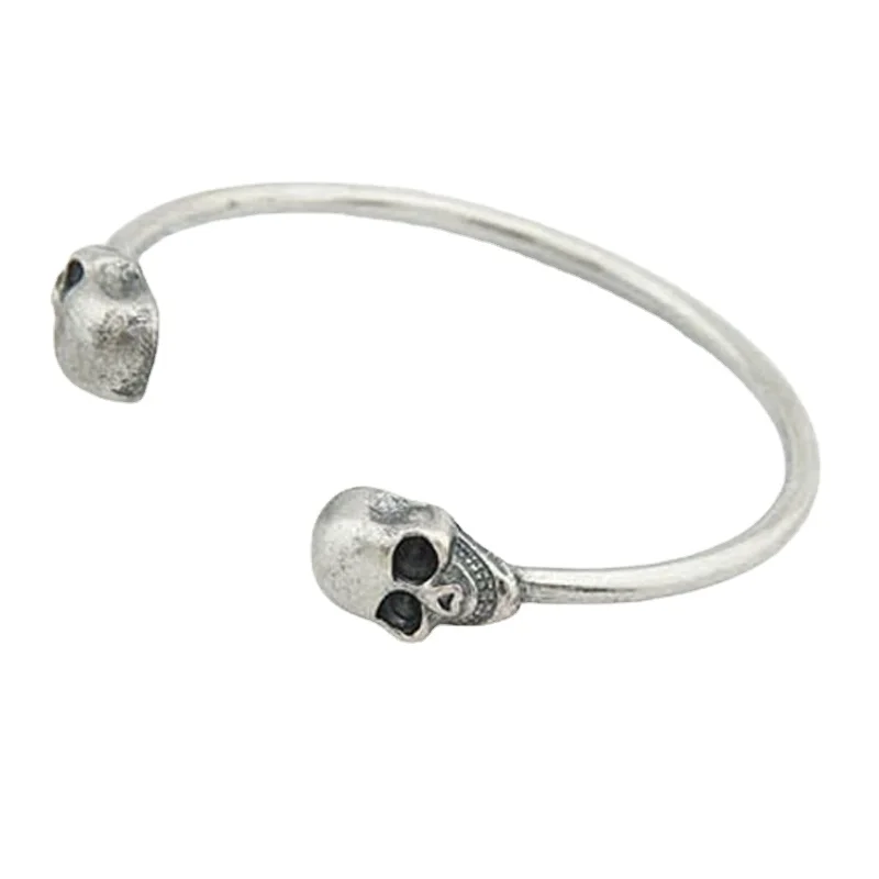 Браслет индивидуальный Ретро ювелирные изделия двусторонний череп открытый