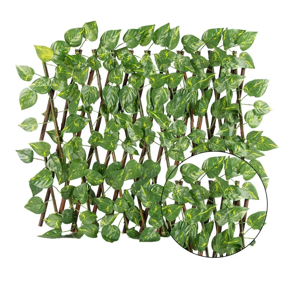 Выдвижной забор из листьев ротанга Trelli искусственное украшение яркая лоза трава