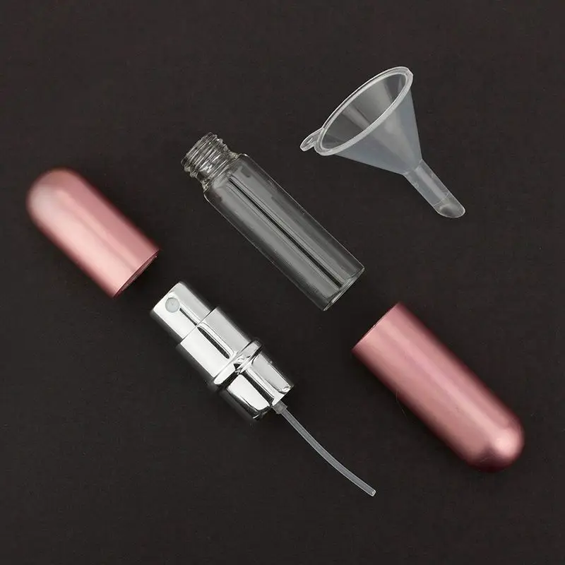 Perfume Atomizer Bottles Refillable Travel Size Set Of 3 Stylish Colours Black Pink and Silver Anti Spill Fun | Красота и здоровье