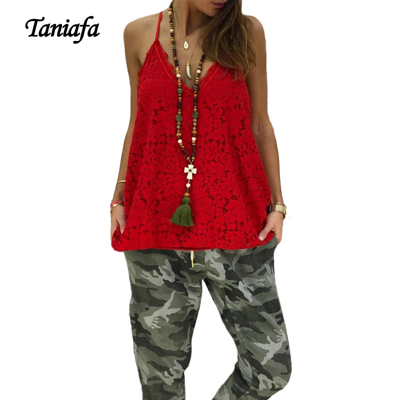 Женский топ с v-образным вырезом Taniafa летний сексуальный однотонный топ-майка