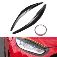 car headlight eyebrow cover trim head light lamp sticker for ford fiesta mk7 mk7 5 2012 2017