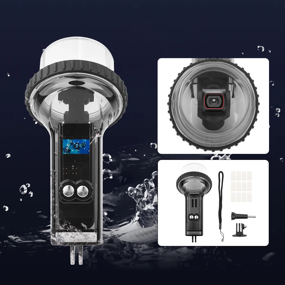 Waterproof Case For DJI Pocket 2 Supports Water Resistance At Depths Of Up To 60M Anti-Fog Lens For Surfing Dicing Rainy Days