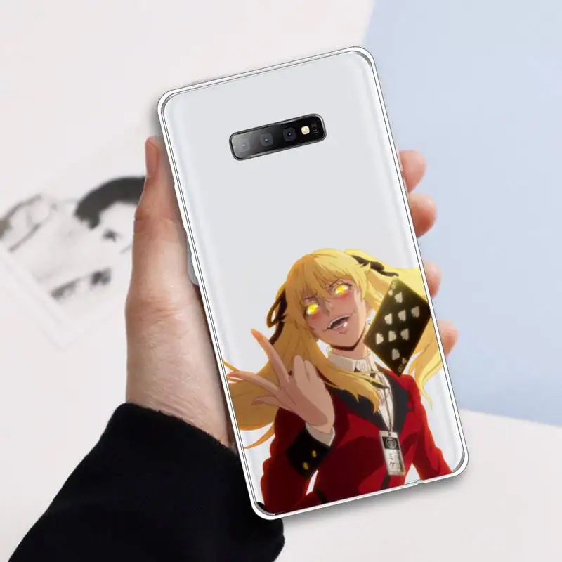 

Kakegurui Jabami Yumeko Phone Case Transparent For Samsung Galaxy A71 A21s S8 S9 S10 plus note 20 ultra