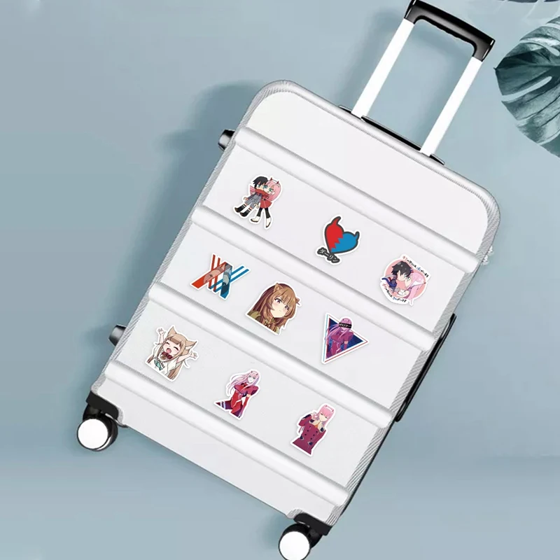 

50pcs/set Anime DARLING In The FRANXX Stickers Cosplay Accessories Prop PVC Waterproof Cartoon Decal Sticker