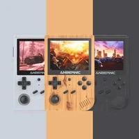 anbernic new rg351v retro games built in 16g rk3326 open source 3 5 inch 640480 handheld game console emulator for ps1 kid gift
