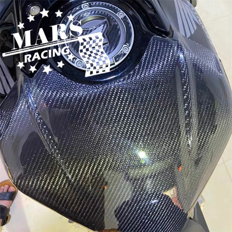 Мотоциклетная накладка на бак из настоящего углеродного волокна защитная для