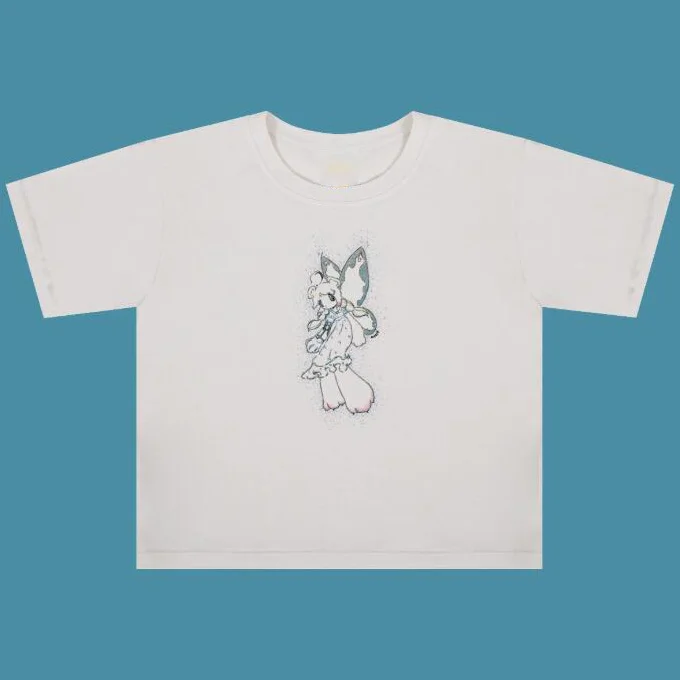 

Summer Fashion Casual angel T-shirt Funny Cartoon 90s T-shirt women Aesthetic Harajuku tee shirt Women Ullzang Retro Graphics