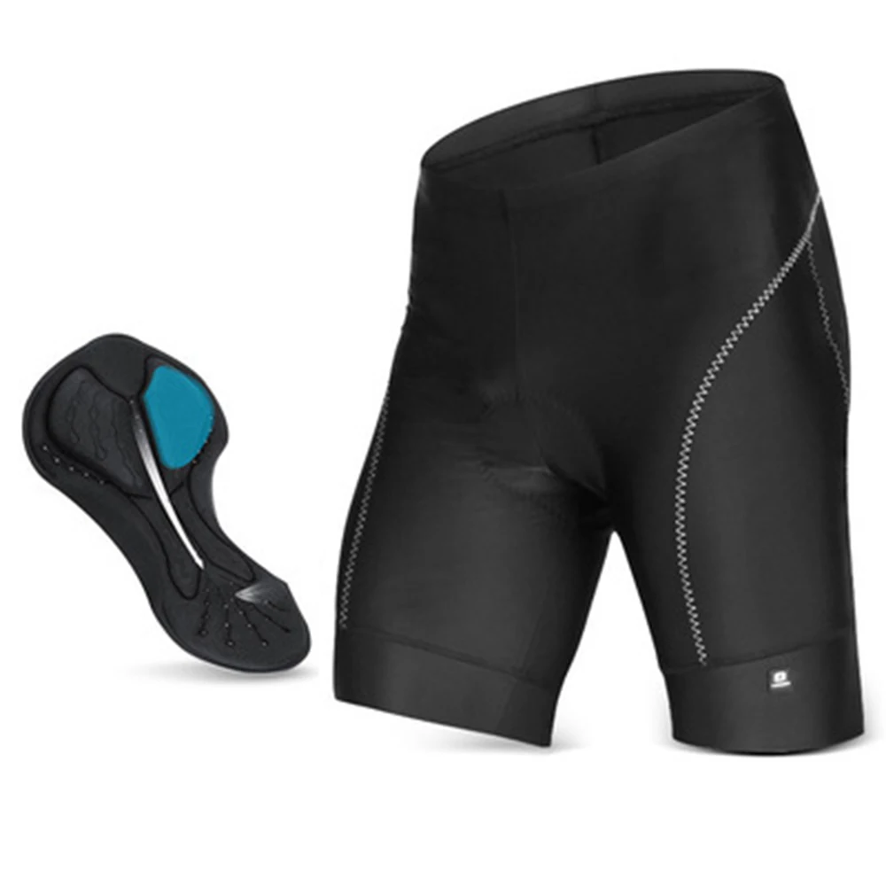

Summer Cool Men's Elastic Breathable Padded Shockproof Cycling Pants Shorts Outdoor Bicycle Trousers Black Cycling Pants