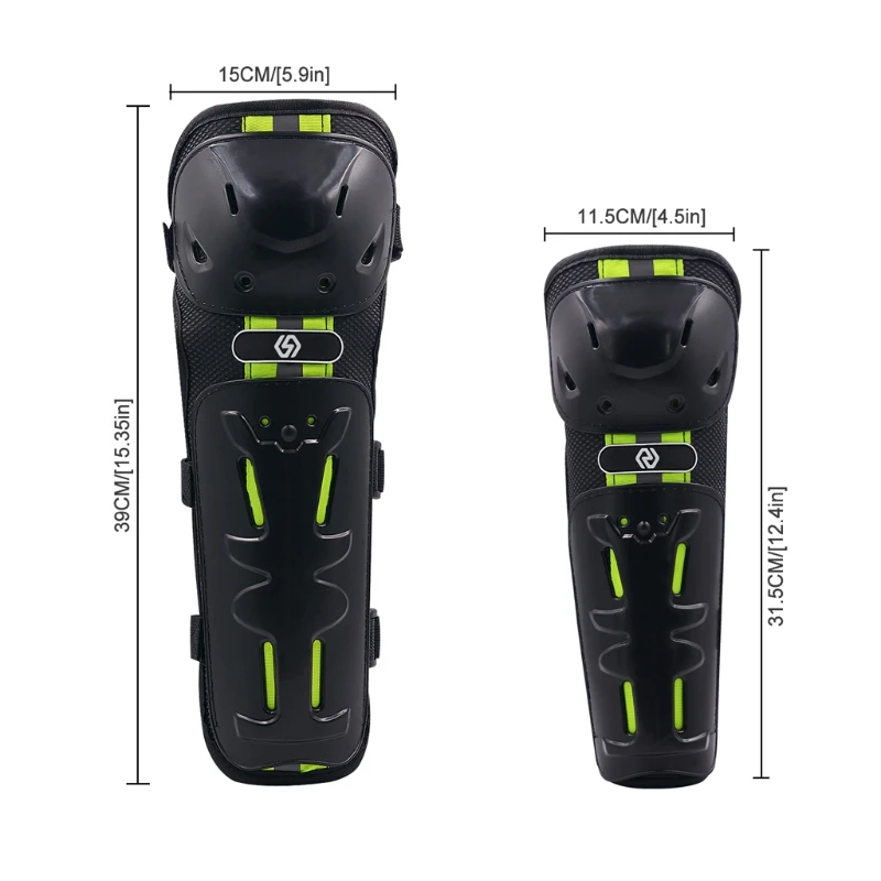 

4PCS Motorcycle Knee Pads Elbow Leggings Motocross Cycling Night Reflective Safety Windproof Shatter-Resistant Protective