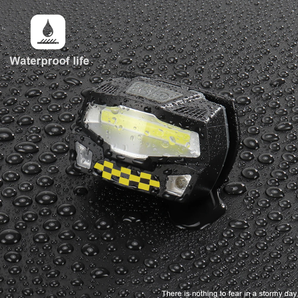 

SkywolfEye Bright Waterproof Built-in Battery 3 Modes Night Light Camping Hiking Headlamp Camping Flashlight 18650 Battery