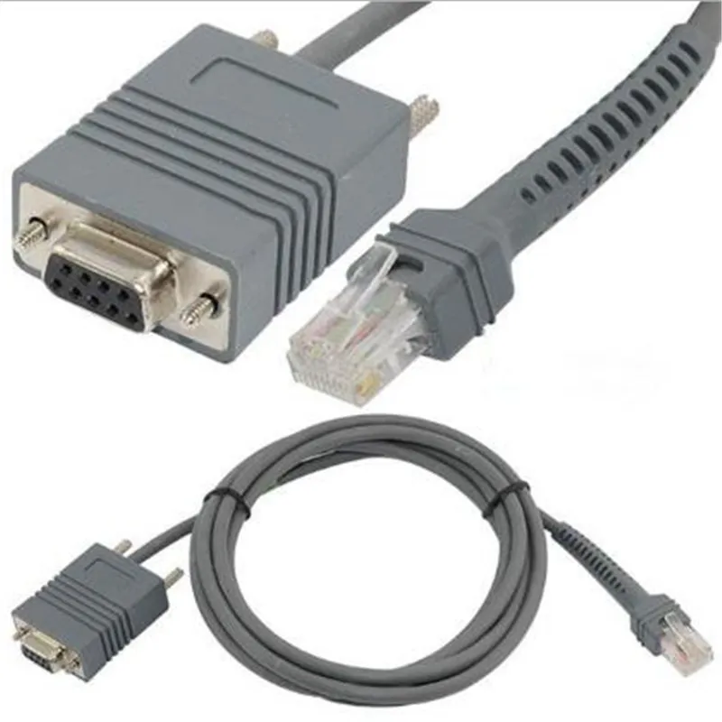 Symbol LS2208 RS232 RJ45 К DB9 Женский сканер штрих кода последовательный консольный кабель