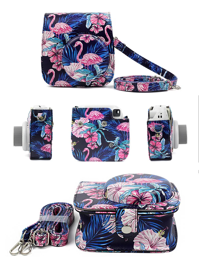 Fujifilm Instax Mini camera Bag ColorfuI мгновенный аксессуар для камеры из искусственной кожи чехол с плечевым ремнем для Instax Mini 9 Min8 8