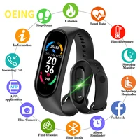 2021 m6 smart watch menwoman fashion band 6 smartwatch blood pressure heart rate sport fitness bracelet watches for android ios