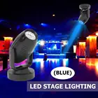 Цветная (RGB) светодиодный сценический прожектор 85-265V 360 градусов KTV бар DJ диско вечерние свадебные атмосфера пятно луча лампы черный корпус
