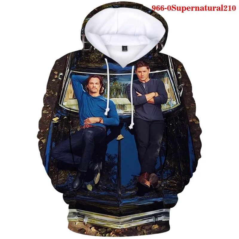 

Мужские 3d толстовки Сверхъестественное принт Женский пуловер модная толстовка, худи в стиле «хип-хоп», толстовка с капюшоном на весну и зим...