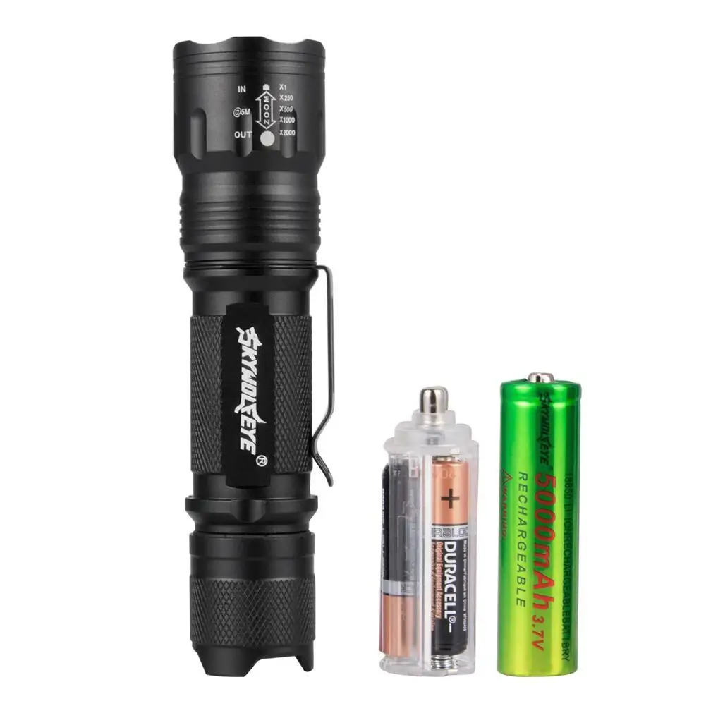 

Portable Telescopic Bright Aluminium LED Torch Light Outdoor Flashlight