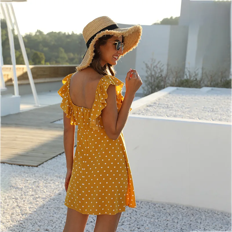 

2020 new dress women's summer holiday dress print dress beach dress designer women's dress