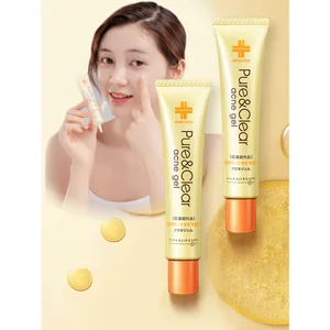 HANAJIRUSHI, лечение акне, Удаление прыщей, гель для лечения, чистый и прозрачный гель от угрей, контроль глубокого масла, против акне, увлажнение кожи, 25 г