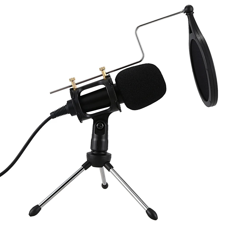Профессиональный микрофон конденсатор для компьютера ноутбука ПК Usb разъем +