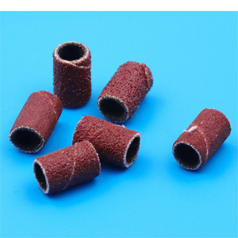 

6Pcs Nail Art Sand Ring Paper Grinding Head 6Pcs 2.35mm Shank Ceramic Grinding Head Processing Diamond Nail Art Grinding Rod