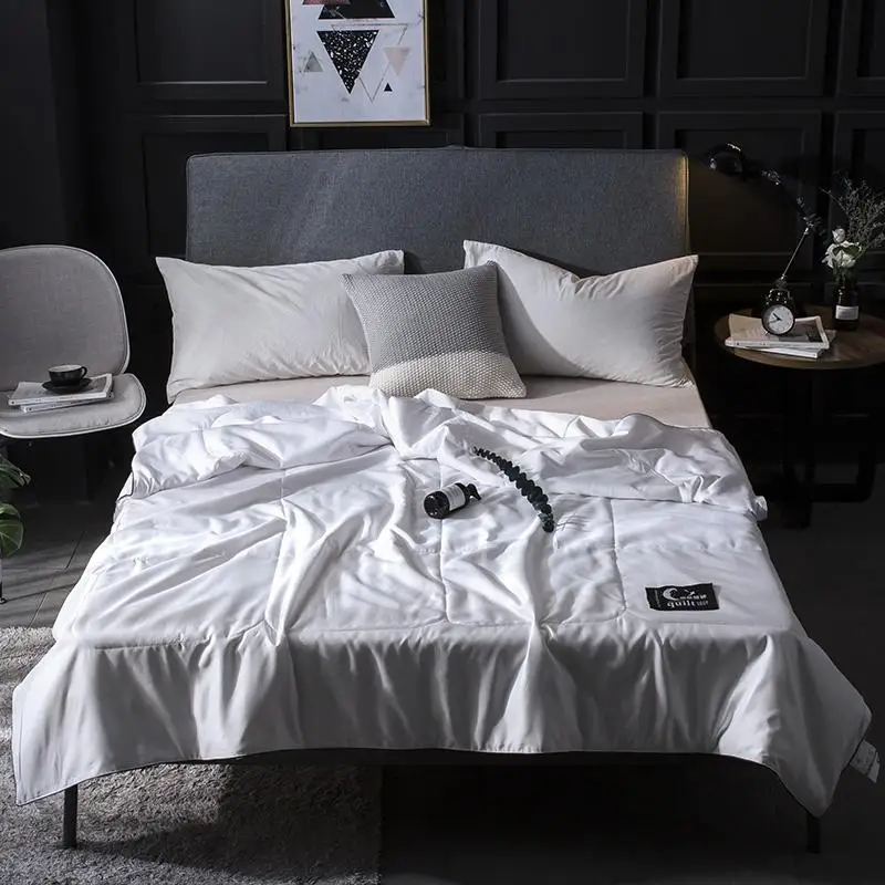 48 шелковое искусственное стеганое одеяло летнее зимнее двуспальное