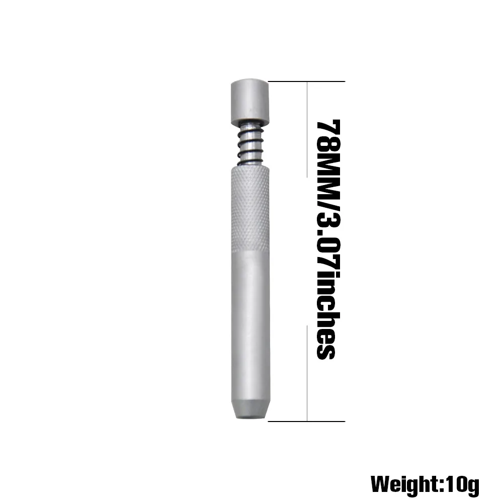 Металлическая трубка One Hitter Bat 78 мм/3 07 дюйма алюминиевая пружина курительная