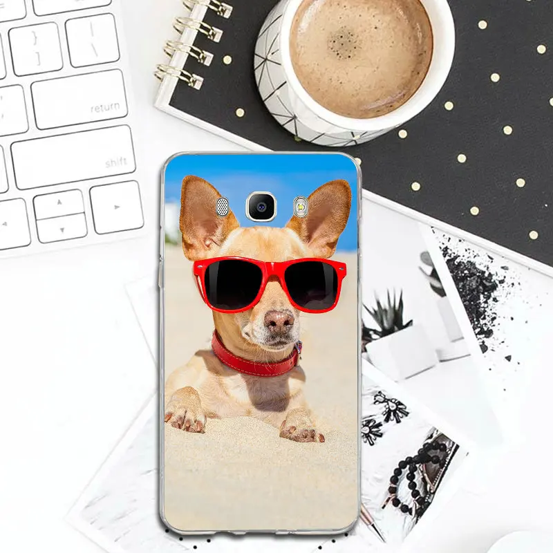 For Samsung Galaxy J3 J4 J5 J6 J7 J8 A3 A5 A7 2016 2017 2018 Coque Bags Soft Silicone Phone Cases Cute Funny Dog Welsh Corgi |