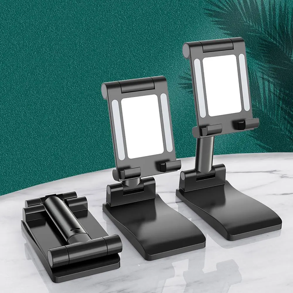 Phone Stand With Mirror For IPhone 12 Pro Max Xiaomi Mi Mobile Holder Foldable Desk Bracket 8 11X XS Tablet | Мобильные телефоны и