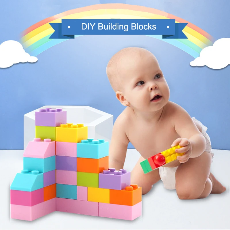 DIY строительные блоки наборы для детей развивающие игрушки город сделай сам