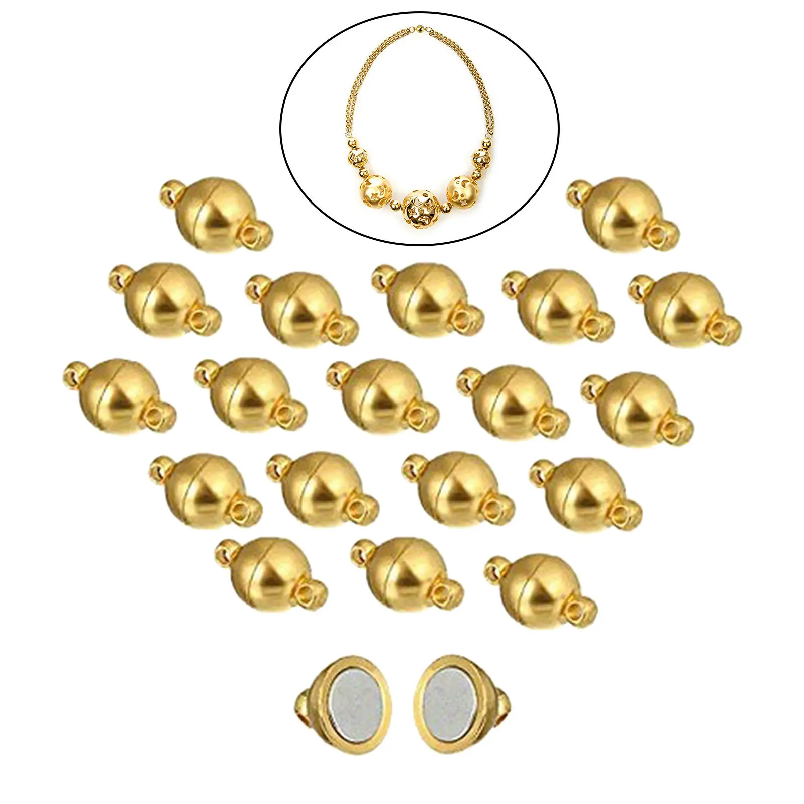 20/40 шт. круглые латунные Магнитные застежки для ювелирных изделий | Украшения и