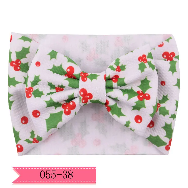 

1 шт., 5-дюймовый эластичный головной убор для девочек с рождественским принтом