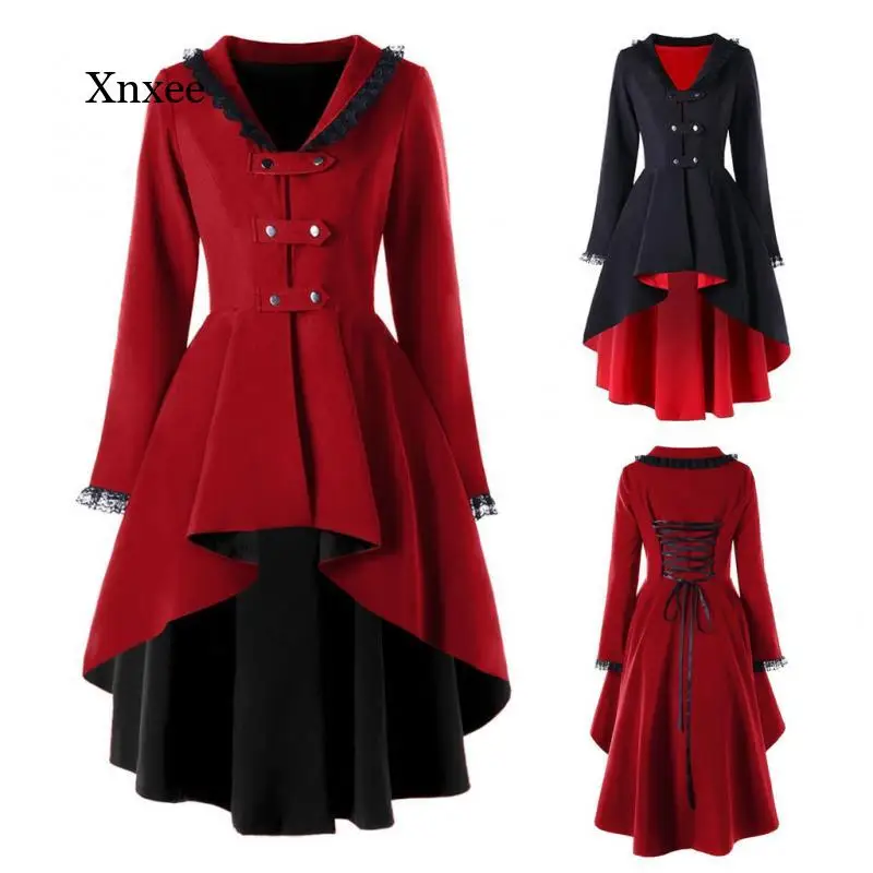 Женский винтажный плащ с поясом черная приталенная ветровка средней длины в