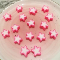 1000pcs 10mm polymer clay flat back star shape loose spacer beads for diy handmade gift jewelry making necklace bracelet