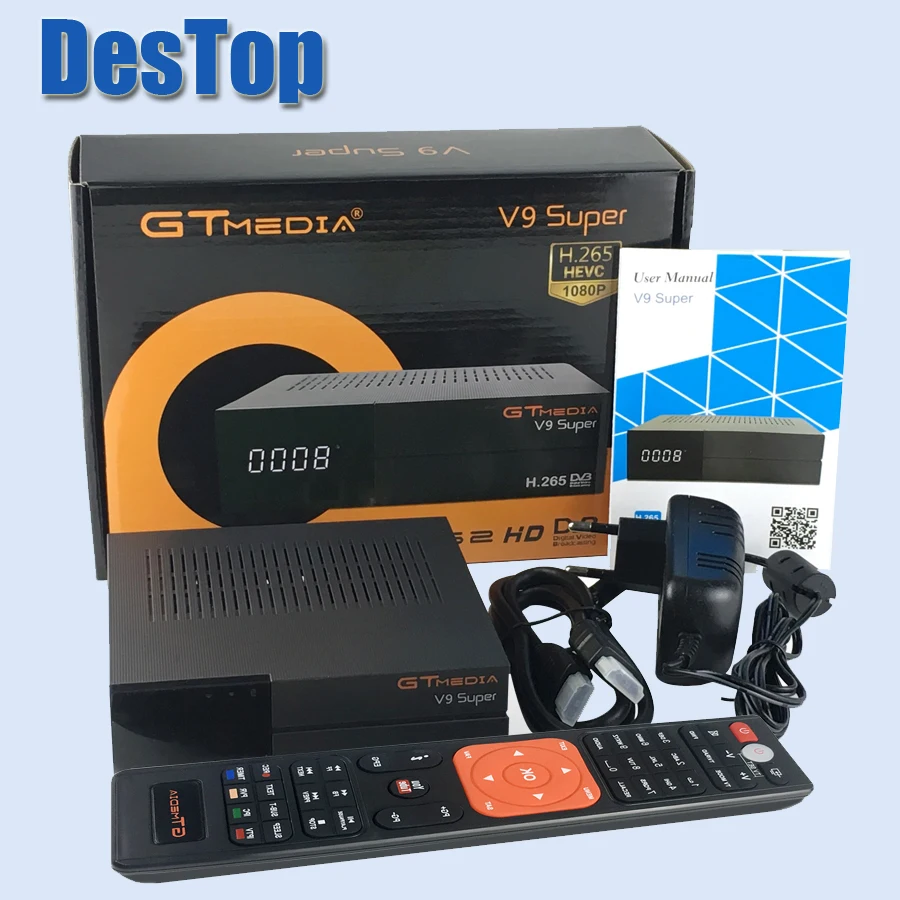 V9 SUPER Gtmedia V9 супер DVB S2-цифра спутниковый телевизионный ресивер встроенная поддержка Wi-Fi H.265 лучшая приставка freesat V8 супер V8 NOVA набор компьютерной приставки к телевизору - Цвет: V9 SUPER