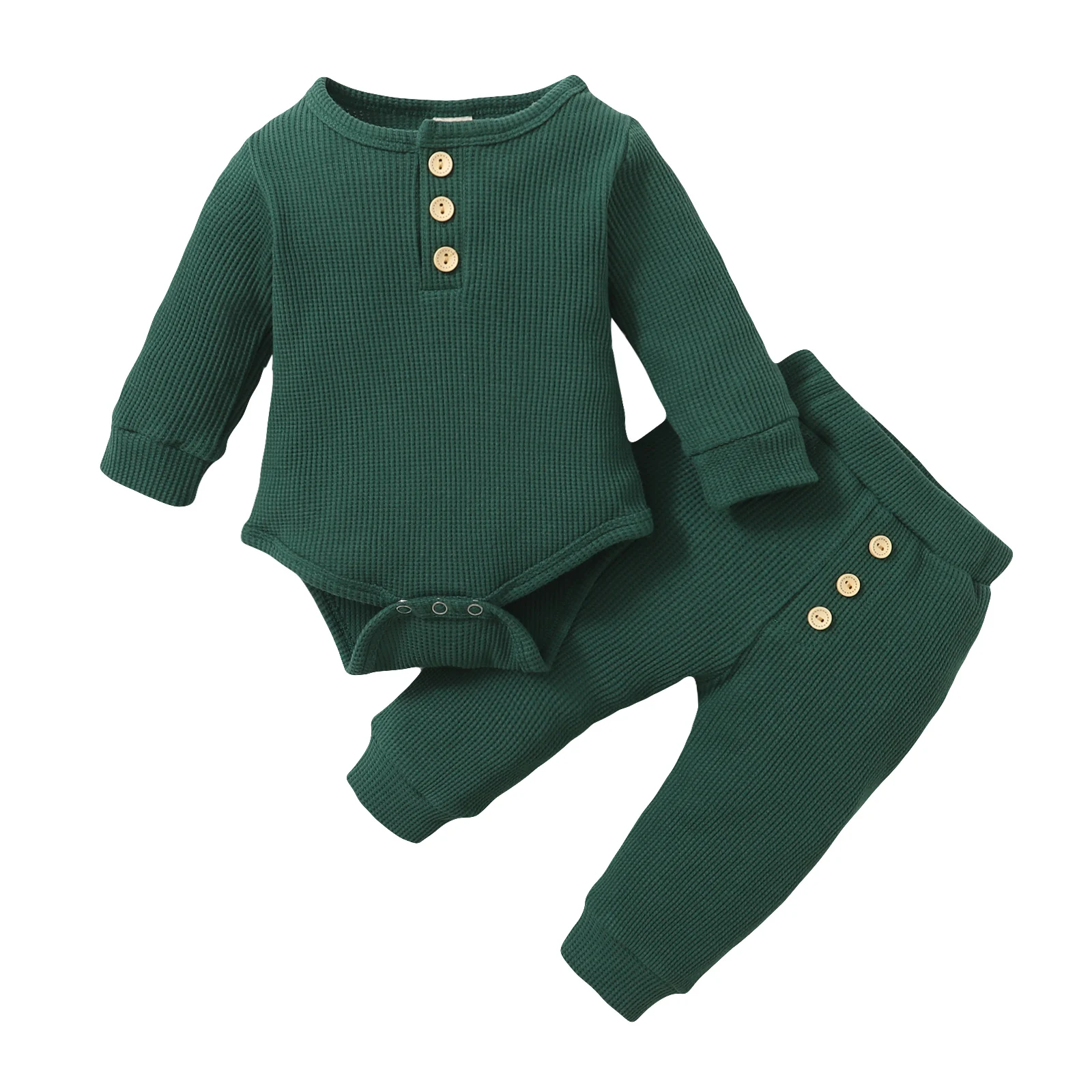 

Комбинезон детский однотонный с длинным рукавом, на возраст 0-18 месяцев