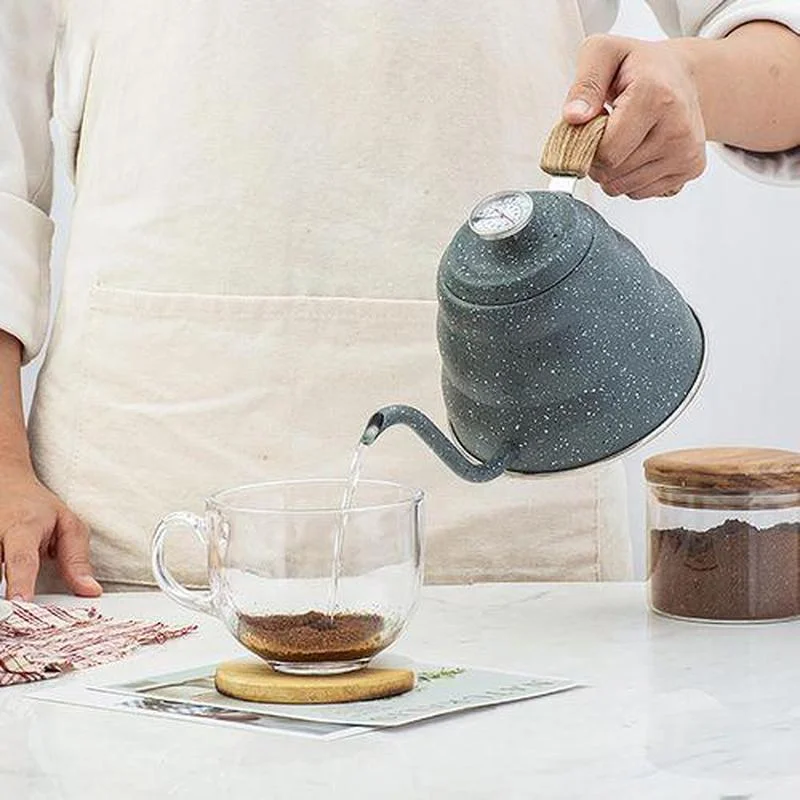 

Coffee Teapot Painted European Style 500ml Kitchen Gooseneck Kettle Tea Pots Tools