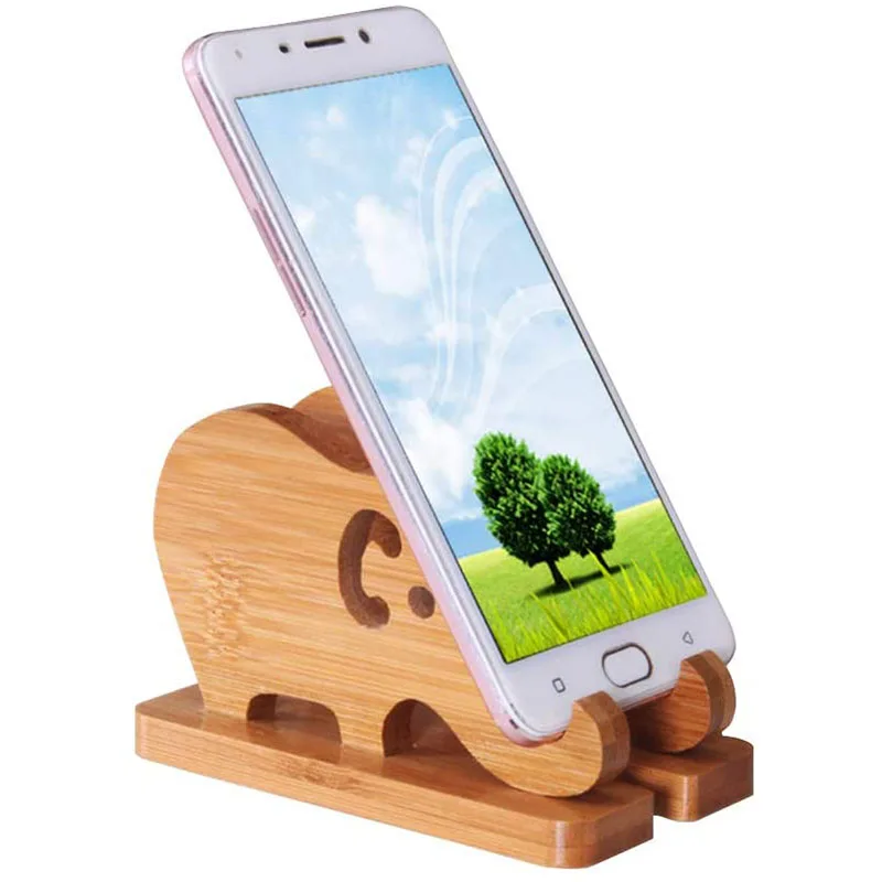 Бамбуковый Настольный органайзер аксессуары подставка для телефона с