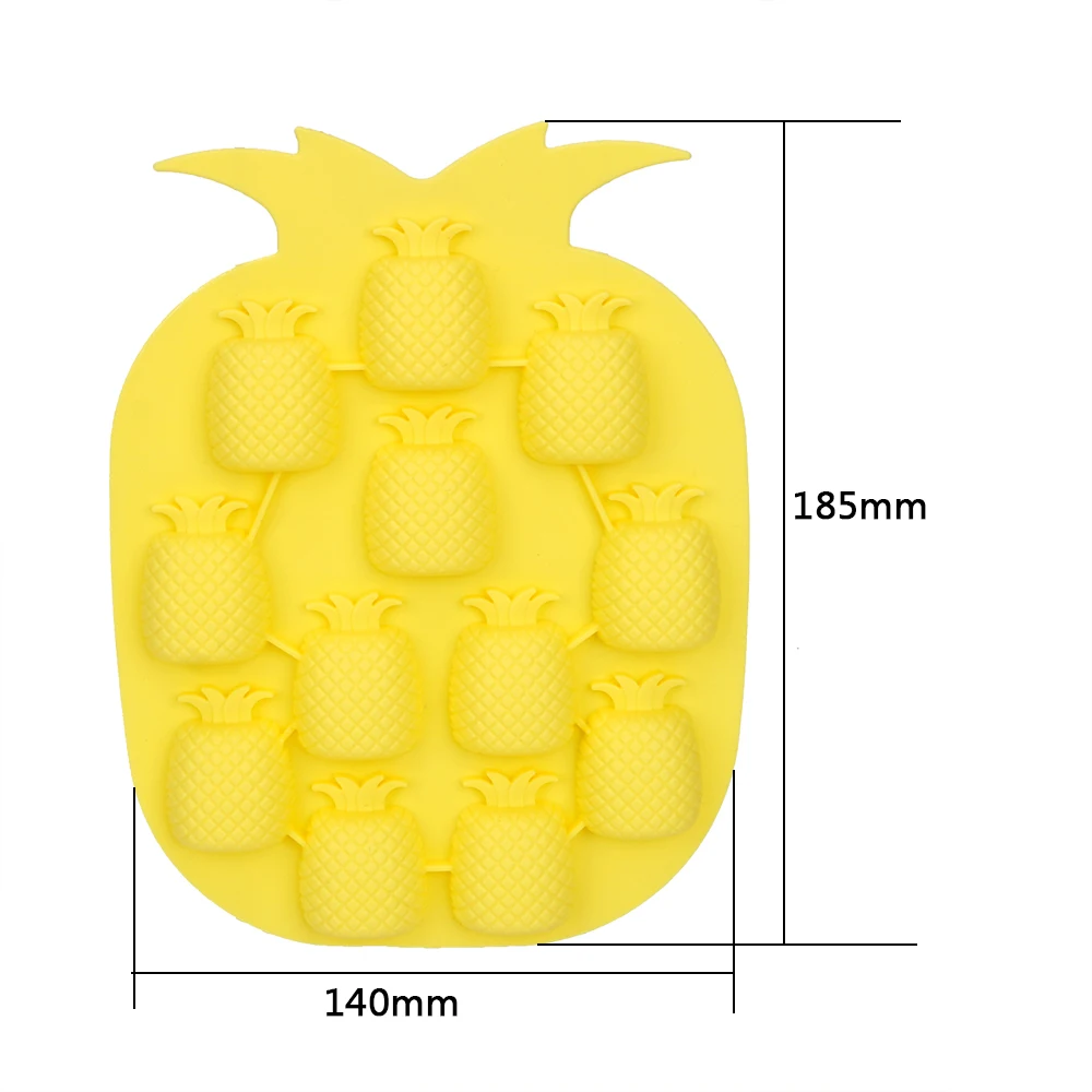 

Silicone Ice Mold Tray Ice Cream Maker Kitchen Accessories tools Ice Cube Mold Pineapple Shape for Bar Party Drink