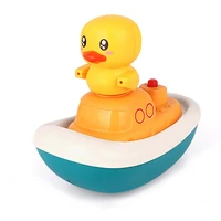 1set creative bath toys duck water spray toys floating bathtub toys rotation water spray toys for kids baby