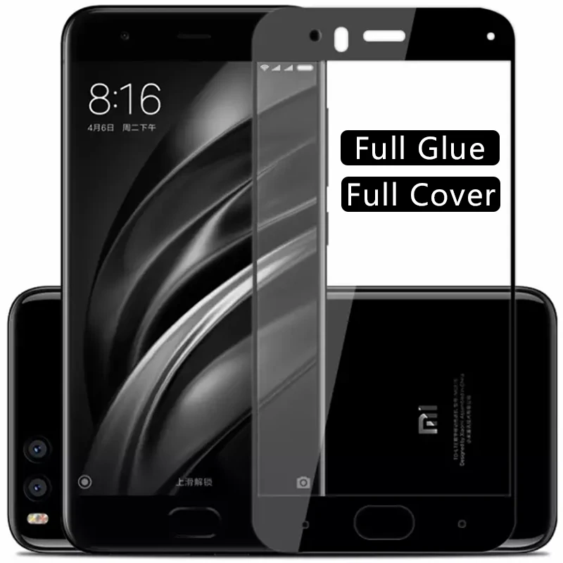 Защитное стекло для экрана xiaomi mi 6 закаленное xiomi xiami xaomi ksiomi xiomi6 mi6 пленка xiaomei xiao my