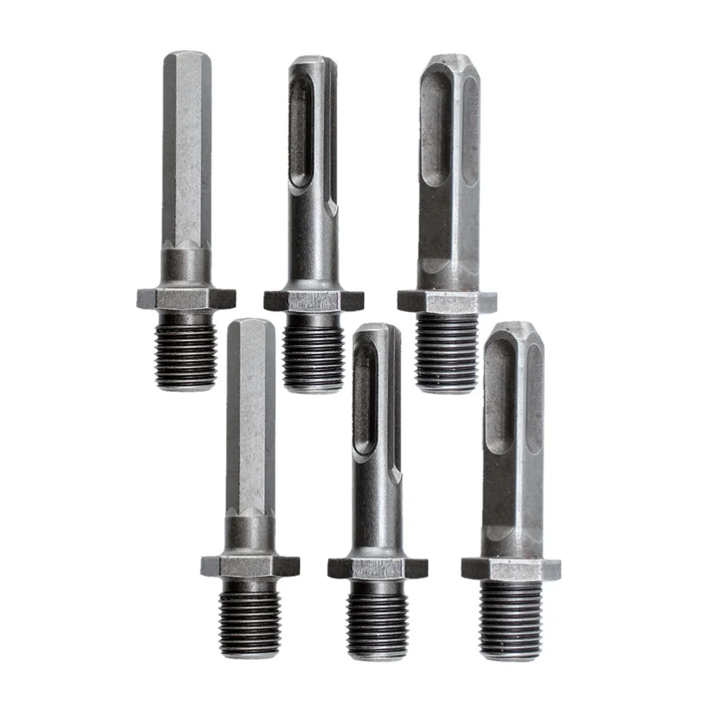 

6Pcs Electric Hammer Drill Durable Connectors Anti-locking Connect Rods (Grey)