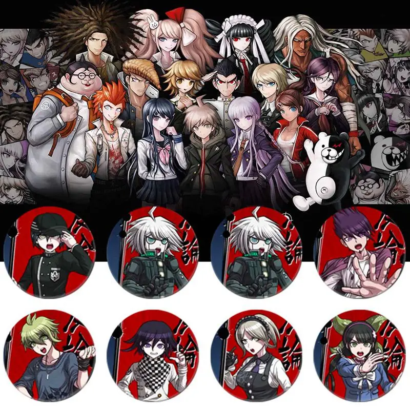Значок из аниме данганронпа брошь в виде мультяшных персонажей значок на булавке